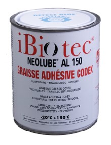 Graisse translucide, adh&eacute;sive,  infusible, sans odeur, sans saveur, sans effets organoleptiques. Agr&eacute;&eacute;e NSF H1. Equipements amovibles rep&eacute;rables et d&eacute;tectables. HACCP BRC8 IFS. compatible elastomeres. graisse codex graisse incolore graisse propre graisse contact alimentaire graisse qualite alimentaire graisse contact alimentaire aerosol graisse contact alimentaire en spray graisse contact alimentaire en bombe graisse technique graisse industrielle, graisse codex graisse incolore graisse propre graisse contact alimentaire graisse qualite alimentaire graisse contact alimentaire aerosol graisse contact alimentaire en spray graisse contact alimentaire en bombe graisse technique graisse industrielle. fournisseurs graisses techniques. fournisseurs graisses industrielles. fournisseurs lubrifiants industriels. fabricants graisses techniques. fabricants graisses industrielles. fabricants lubrifiants industriels. Graisse codex cartouche. Graisse codex aerosol. Aerosols techniques. Aerosols maintenance. Fournisseurs a&eacute;rosols. Fabricants a&eacute;rosols. Produit maintenance industrielle